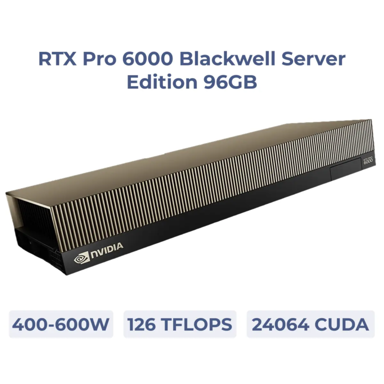 NVIDIA RTX Pro 6000 Blackwell Server Edition 96GB GPU with specifications shown